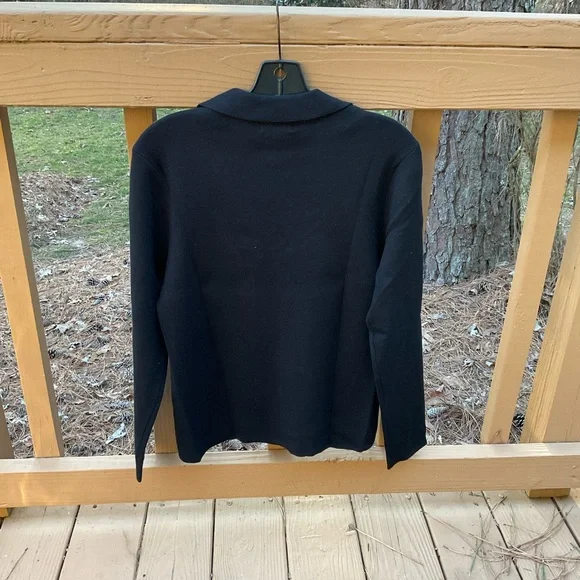 NWT Calvin Klein Black Pullover V-Neck Sweater - Picture 9 of 9
